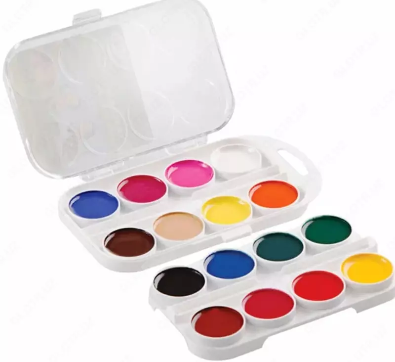  Акварель Гамма Пчелка  медовая  без кисточки  16 цв. (Арт. - 212042) NEW - 