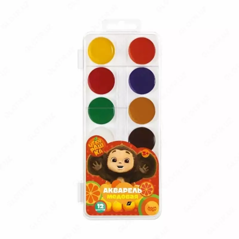 Akvarel Multi-Pulti Cheburashka  asal  chotkasiz  12 rang. (m. - APChB_53006)