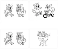  Альбом для рисования с раскраской Мульти-Пульти Приключения енота  А4  12 л.  на скрепке (Арт. - А12_11601) - 