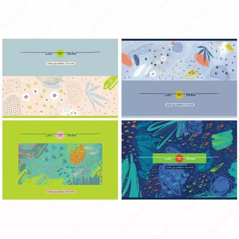 Альбом для рисования BG Like to draw  А4  40 л.  на скрепке (Арт. - АР4ск40_10964) Эконом