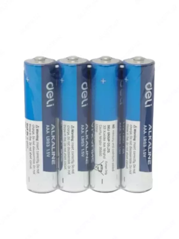 Щелочная батарейка AАА Deli LR03 1.5V (Арт. - 18507) 4 шт.