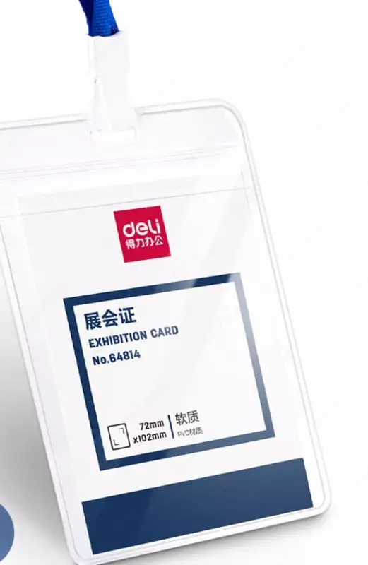  Deli lentasidagi vertikal nishon 72 x 102 mm (Art. - 64814) Shaffof - 