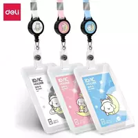 Deli retraktorli lentadagi vertikal nishon 57 x 86 mm (Art. - 64805-bl) Moviy