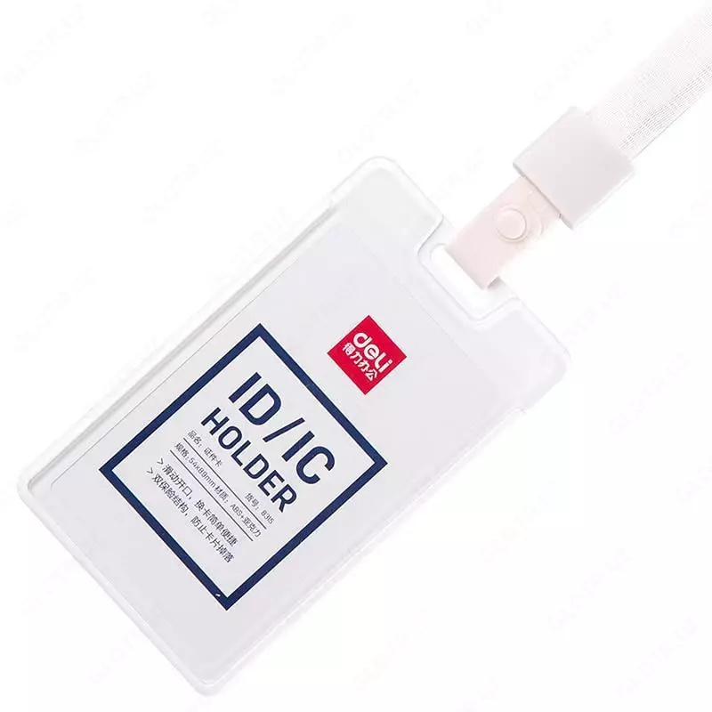 Akril vertikal Deli nishoni 54 x 89 mm (Art. - 8315-wt) Oq