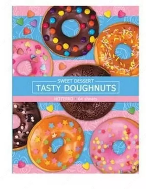  Бизнес - блокнот BG Лайт Печеньки-пончики А5  64 л (Арт. - ББ5и64_лм_бл_648) - 