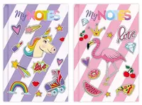 Бизнес - блокнот BG Модные стикеры А6  64 л (Арт. - ББ6т64_лм_вл_846)