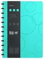 Бизнес - тетрадь Berlingo Eclipse А4+  80 л  на кольцах (Арт. - RNt_A4003) Бирюзовая