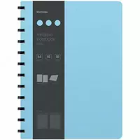 Бизнес - тетрадь Berlingo Instinct А4+  80 л  на кольцах (Арт. - RNt_A4104) Голубая