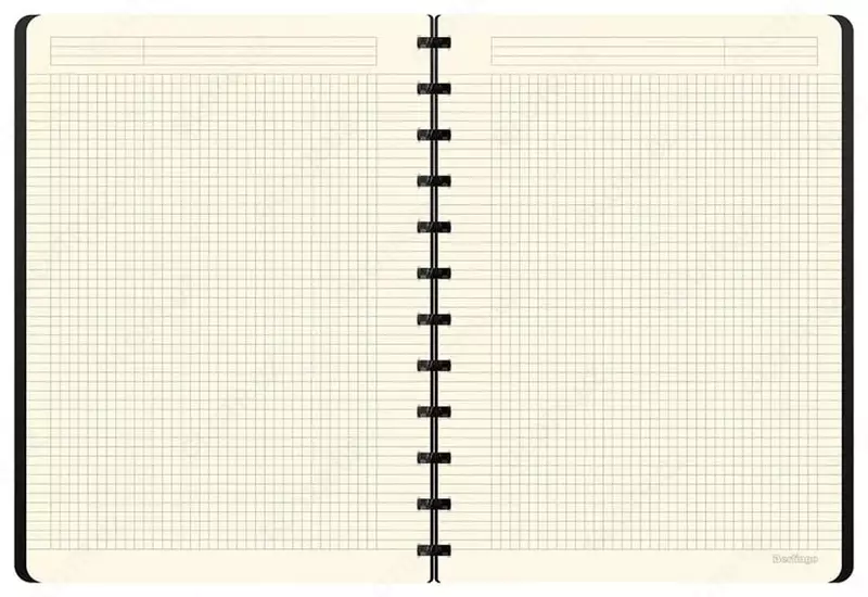   Бизнес - тетрадь Berlingo Instinct А4+  80 л  на кольцах (Арт. - RNt_A4104) Голубая