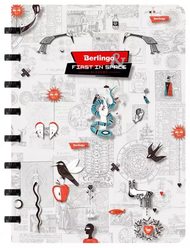 Бизнес - тетрадь Berlingo First in Space А5+  80 л  на кольцах (Арт. - RNt_A5201) Ассорти