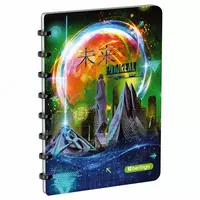 Бизнес - тетрадь Berlingo Futureal А5+  80 л  на кольцах (Арт. - RNt_A5S12) Ассорти