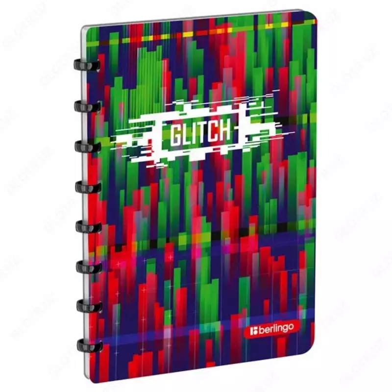 Бизнес - тетрадь Berlingo Glitch А5+  80 л  на кольцах (Арт. - RNt_A5S14) Ассорти