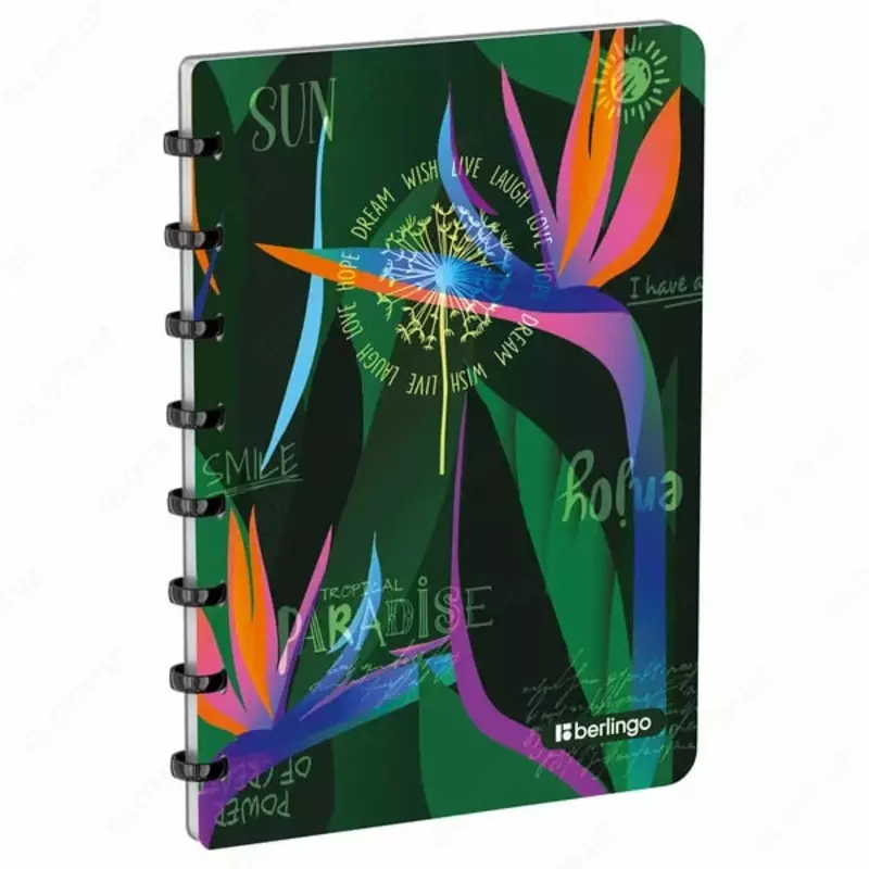 Бизнес - тетрадь Berlingo Jumble А5+  80 л  на кольцах (Арт. - RNt_A5S13) Ассорти