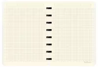   Berlingo Monoxrom biznes noutbuki A5+  80 l  halqalarda (Art. - RNt_02S01) Qora/Oq