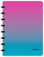 Бизнес - тетрадь Berlingo Radiance А5+  80 л  на кольцах (Арт. - RNt_A5502) Розовая/Голубая