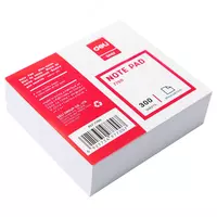   Deli yozuvlari uchun qogoz bloki 91 x 87 mm  300 l. (m. - 7700) Oq