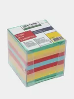 Цветной бумажный блок для записей в боксе Стамм Basic 9 х 9 х 9 см  900 л. (Арт. - БЗ-999401-ПЦ41)