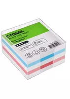 Цветной бумажный блок для записей Стамм Стандарт 8 х 8 х 4 см  300 л. (Арт. - БЗ-884201) Клеевой