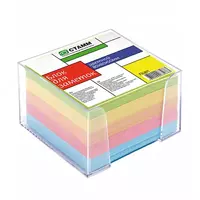 Stamm Ofis qutisidagi yozuvlar uchun qogoz blok 8 x 8 x 5 sm (Art. - PC01) Rang