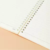  Блокнот с обложкой и пружинно-спиральным креплением Deli LARVA  А4  60 л (Арт. - ELA460 LX-17) Линия - 