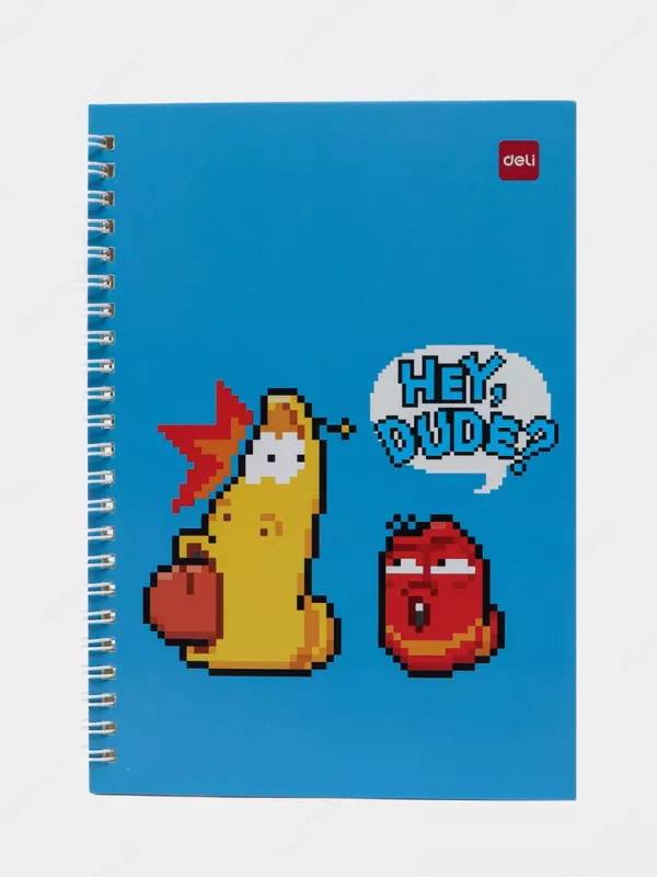 Deli LARVA  A5  60 l (Art. - 560-ELA-LX-01) qopqoqli va prujina-spiral mahkamlagichli bloknot.