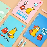  Deli LARVA  A5  60 l (Art. - 560-ELA-LX-01) qopqoqli va prujina-spiral mahkamlagichli bloknot. Chakana savdo