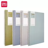 Блокнот с обложкой и пружинно-спиральным креплением Deli TRAVEL  А5  60 л (Арт. - 560-ELA-LX-22) Линия