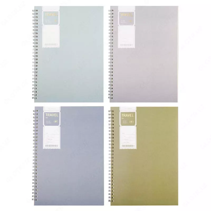  Блокнот с обложкой и пружинно-спиральным креплением Deli TRAVEL  А5  60 л (Арт. - 560-ELA-LX-22) Линия - 