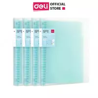 Блокнот с обложкой и пружинно-спиральным креплением Deli А5  60 л (Арт. - 020-EN-bl) Голубой