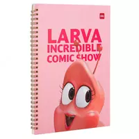 Блокнот с обложкой и пружинно-спиральным креплением Deli LARVA Личинки  В5  60 л (Арт. - 560-ELB-LX-10) Линия