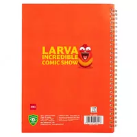 Блокнот с обложкой и пружинно-спиральным креплением Deli LARVA Личинки  В5  60 л (Арт. - 560-ELB-LX-11) Линия