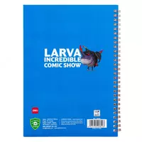 Блокнот с обложкой и пружинно-спиральным креплением Deli LARVA Личинки  В5  60 л (Арт. - 560-ELB-LX-12) Линия