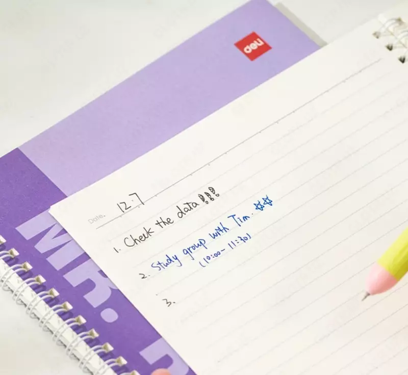  Блокнот с обложкой и пружинно-спиральным креплением Deli Sandy  В5  60 л (Арт. - 560-ELB-LX-16) Линия - 