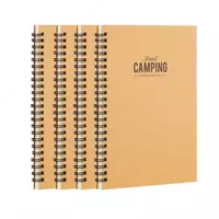 Блокнот с крафт-обложкой и пружинно-спиральным креплением Deli Camping  В5  60 л (Арт. - 560-ELB-LX-23) Линия