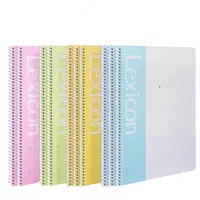 Kraft qopqoqli va prujina-spiral mahkamlangan daftar Deli Lexicon  A4  60 l (Art. - 7688) Line