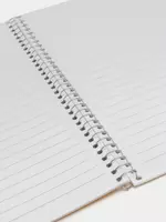   Kraft qopqoqli va prujina-spiral mahkamlangan daftar Deli Lexicon  A4  60 l (Art. - 7688) Line