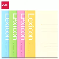 Qattiq laminatlangan qopqoqli daftar Deli Lexicon  A4  98 l (Art. - 3281) Line
