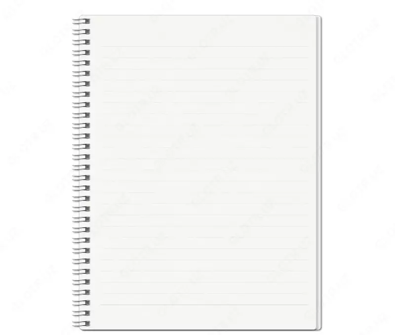  Блокнот с обложкой и пружинно-спиральным креплением А5 (Арт. - БлА5) Линия - 