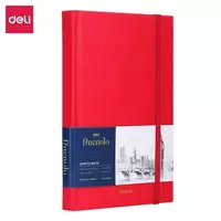 Sketchbook - chizma qogozi Deli Finenolo  A5  40 l  160 g/m2 (Art. - 286-EC) Qizil