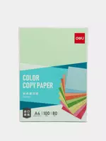 Rangli qogoz Deli A4  100 l  80 g/m2 (Art. - 7757-gn) Ochiq/Yashil