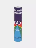 Coehler faks uchun oralgan termal qogoz bloki  210 x 18 mm  55 g/m2 (Art. - Faks-30) Oq