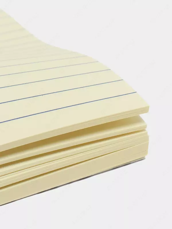   Стикеры в линию с клеевым краем Deli 101 х 152 мм  100 л. (Арт. - 00752-EA) Желтые