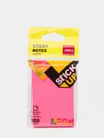 Стикеры с клеевым краем Deli 51 х 76 мм  100 л. (Арт. - 02202-EA) Неоновое ассорти