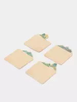  Стикеры с клеевым краем Deli 76 х 76 мм  30х4 л. (Арт. - 21504-or) Оранжевые - 