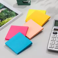  Стикеры с клеевым краем Deli 76 х 76 мм  5 цв х 80 л  (Арт. - 044-EA) Цветной неон - 