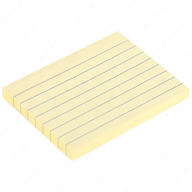   Стикеры в линию с клеевым краем Deli 101 х 76 мм  100 л. (Арт. - 00652-EA) Желтые