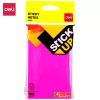 Yopishqoq qirrali stikerlar Deli 126 x 76 mm  100 l. (Art. - 02502-EA) Neon assortimenti