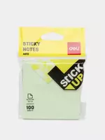 Стикеры с клеевым краем Deli 76 х 76 мм  100 л. (Арт. - 01302-EA) Зеленые