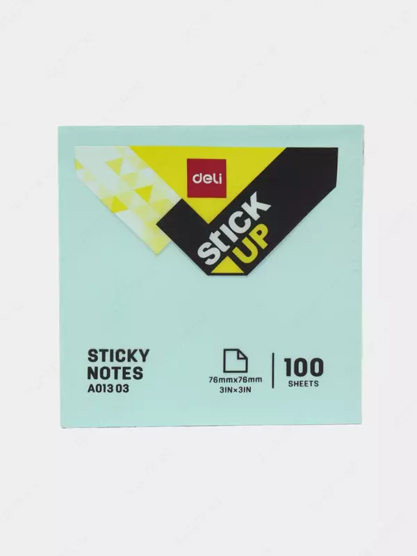 Стикеры с клеевым краем Deli 76 х 76 мм  100 л. (Арт. - 01303-EA) Ассортимент
