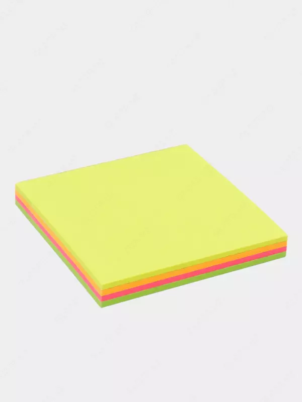  Стикеры с клеевым краем Deli EasyPad 76 х 76 мм  25 л х 4 цв (Арт. - 02002-EA) Неон. ассорти - 
